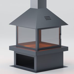 Kare Model Orta Şömine 70X70 - Görsel 5