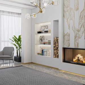 Premium Sağ Açık Asansörlü Şömine Haznesi - Görsel 2