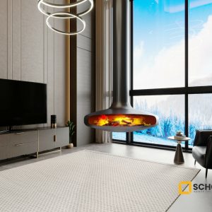 Ufo Model Orta Şömine 90X90 - Görsel 4